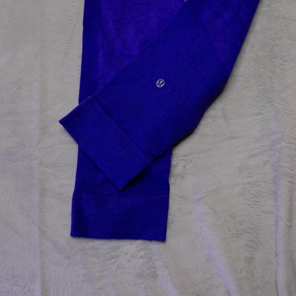 Lululemon Womens In The Flow Crop Leggings Sz 6 Purple High Waisted - Picture 3 of 11